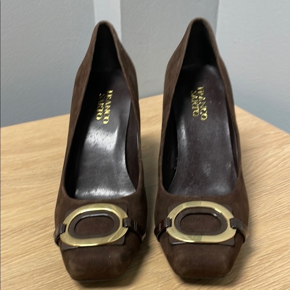 Vintage EUC Franco Sarto Brown Women's Shoes Approximately Size 7-7.5. - Picture 2 of 6